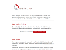 Tablet Screenshot of manantra.com